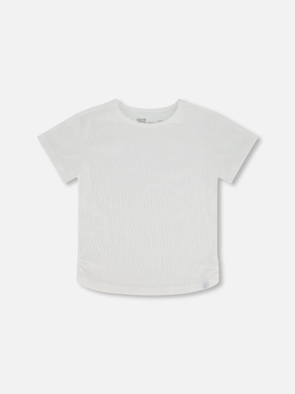 Crinkle Jersey Top Off White - 7